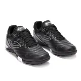 Championes de fútbol 5 Joma Maxima 2501, color negro con detalles en blanco, para hombre. Fabricados en material sintético, con suela de goma para césped artificial.