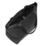 Bolso tote negro con logo Nike color bronce.
