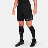 Short deportivo Nike Strike de hombre, color negro con detalles en gris y logo blanco.