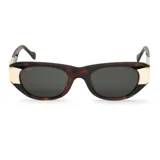 Lentes de sol Mr Boho modelo Guyam, con montura rectangular de carey marrón y detalles dorados en los laterales.