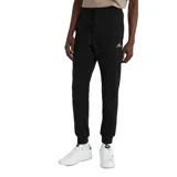 Pantalón de jogging negro con cordón ajustable en la cintura, puños elásticos y logo de la marca O'Neill estampado en blanco en el muslo izquierdo.