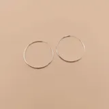 Aros tipo argolla de plata 925.