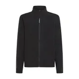 Campera de polar O'Neill negra con cierre frontal, cuello alto y logo de la marca estampado en el pecho.