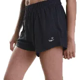 Short deportivo Topper KT Training negro con cintura elástica y logo estampado en la pierna.