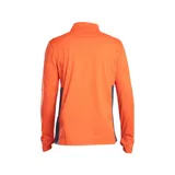 Buzo negro de entrenamiento Under Armour Challenger Midlayer, confeccionado en poliéster con exterior de tricot liso e interior cepillado. Cuenta con cierre frontal de 1/4 de cremallera, tecnología de secado rápido y orificios para pulgares en los puños.