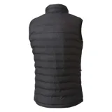 Chaleco Columbia Powder Lite para hombre, con tecnología Omni-Heat reflectante, aislamiento Thermarator, tela resistente al agua, ribete en cuello y puños, bolsillos con cierre y dobladillo ajustable. Diseño en dos tonos: verde oliva en la parte superior y amarillo en la parte inferior.