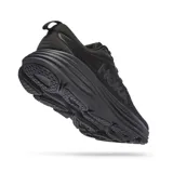 Championes de running Hoka Bondi 8 Wide, color negro.