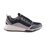 Championes Skechers Bobs Squad 3, color negro con detalles en gris y rosa.