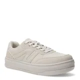 Zapatillas deportivas color beige con plataforma.