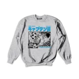 Buzo gris de algodón con estampado de la serie Supercampeones.