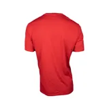 Remera roja de algodón con estampa horizontal blanca con estrellas y el logo de Converse en el pecho.