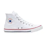 Zapatillas Converse Chuck Taylor All Star Hi, color blanco, de caña alta, con cordones y suela de goma.