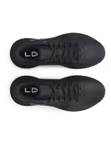 Championes de básquet Under Armour Lockdown 7, color negro, con logo de la marca en el lateral y suela con diseño de mármol.