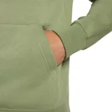 Canguro negro de frisa con capucha y logo de Nike bordado en blanco en el pecho.