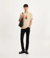 Pantalón de jean negro de corte skinny.