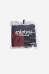 Pack de dos boxers estampados, uno negro con cohetes blancos y otro gris con vasos de cerveza marrones. Ambos con cintura elastizada gris con la marca.