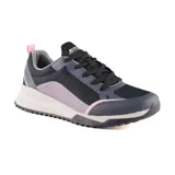 Championes Skechers Bobs Squad 3, color negro con detalles en gris y rosa.