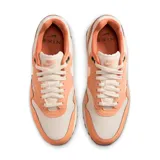 Championes Nike Air Max 1 '87 color chocolate, con detalles en blanco y suela marrón.
