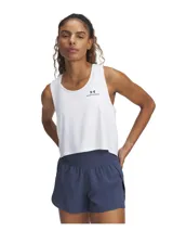 Short deportivo Under Armour Vanish 2in1 para mujer, color azul marino.