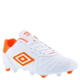 Championes de fútbol Umbro Touch FG, color blanco, con tapones.