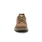 Zapato acordonado Caterpillar Colorado Low 2.0 WP, color marrón, de cuero envejecido impermeable. Cuenta con forro de malla de nylon, plantilla de espuma acolchada, suela de goma duradera y tecnología CleanSport NXT para control de olores.