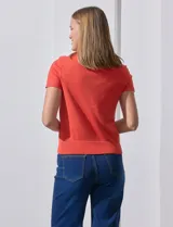 Buzo blanco tejido en hilado fino, marca Ninety.