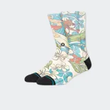 Medias con diseño colorido inspirado en Scooby Doo, con amortiguación media y punta y talón en negro.