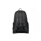 Mochila negra marca Etnies, modelo Marana Light, con múltiples correas frontales y logo de la marca bordado en blanco en la parte inferior.