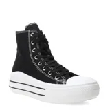 Championes tipo bota Miss Carol Ray, color negro con plataforma blanca.