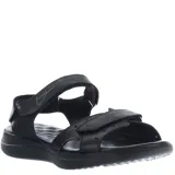 Sandalias de cuero color marrón con ajuste de velcro, marca Freeway.