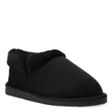 Zapatos tipo pantufla Lady Confort Cosy, color negro con interior de piel sintética.