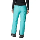 Pantalón de esquí Columbia Bugaboo para mujer, color gris oscuro. Cuenta con tecnología Omni-Tech impermeable y transpirable, tecnología Omni-Heat reflectante, cintura ajustable, bolsillos con cierre, polaina interna y dobladillo reforzado.