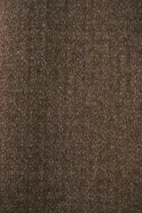 Bufanda unisex con flecos, confeccionada en lana fina sin teñir, con diseño pata de gallo en tonos beige y marrón.