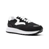 Championes deportivos American Sport Nara, color negro con detalles en blanco.