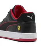 Championes Puma Ferrari Caven 2.0, color negro con detalles en rojo y logo de Ferrari en el lateral.