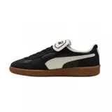 Championes Puma Palermo Premium color beige con suela marrón.