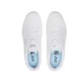 Championes Puma Caven 2.0 unisex, color blanco con detalles en marrón y negro. Zapatillas de estilo retro inspiradas en el baloncesto de los años 80, con plantilla SoftFoam para mayor comodidad.