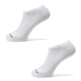 Soquetes blancos de corte bajo con logo de la marca en el empeine.