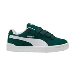 Championes Puma Park Lifestyle Easy SD, color verde oscuro con detalles en blanco.