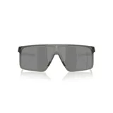 Lentes de sol Oakley con montura cuadrada gris y lentes grises.