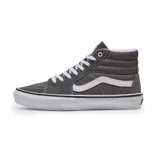 Championes de caña alta Vans Skate Sk8-Hi color gris con detalles en blanco.