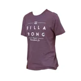 Remera amarilla con estampado gráfico en el frente, de corte regular.