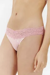 Colaless de microfibra sin costuras, con cintura de encaje y ajuste confortable.