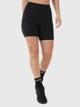 Calza biker negra de tiro alto.