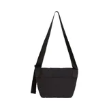 Bolso bandolera Supreme modelo Denim Messenger, color negro con logo de la marca bordado en blanco.