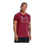 Remera deportiva Under Armour color fucsia con logo blanco estampado en el frente.