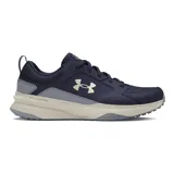 Championes Under Armour Charged Edge para hombre, color negro con detalles en verde flúor y suela blanca. Ideales para entrenamiento en gimnasio o al aire libre.
