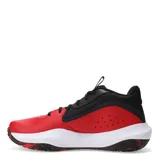 Championes de básquet Under Armour Lockdown 7, color negro con detalles en blanco. Presentan el logo de la marca en el lateral y suela de goma.