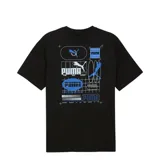Remera celeste de algodón con logo de Puma estampado en el pecho.