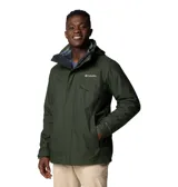 Campera Columbia 3 en 1 color azul marino, con capa exterior impermeable y transpirable, tecnología termorreflectante Omni-Heat™ y forro polar interior. Capucha desmontable y ajustable, puños y dobladillo ajustables, bolsillos con cremallera y protector de barbilla.